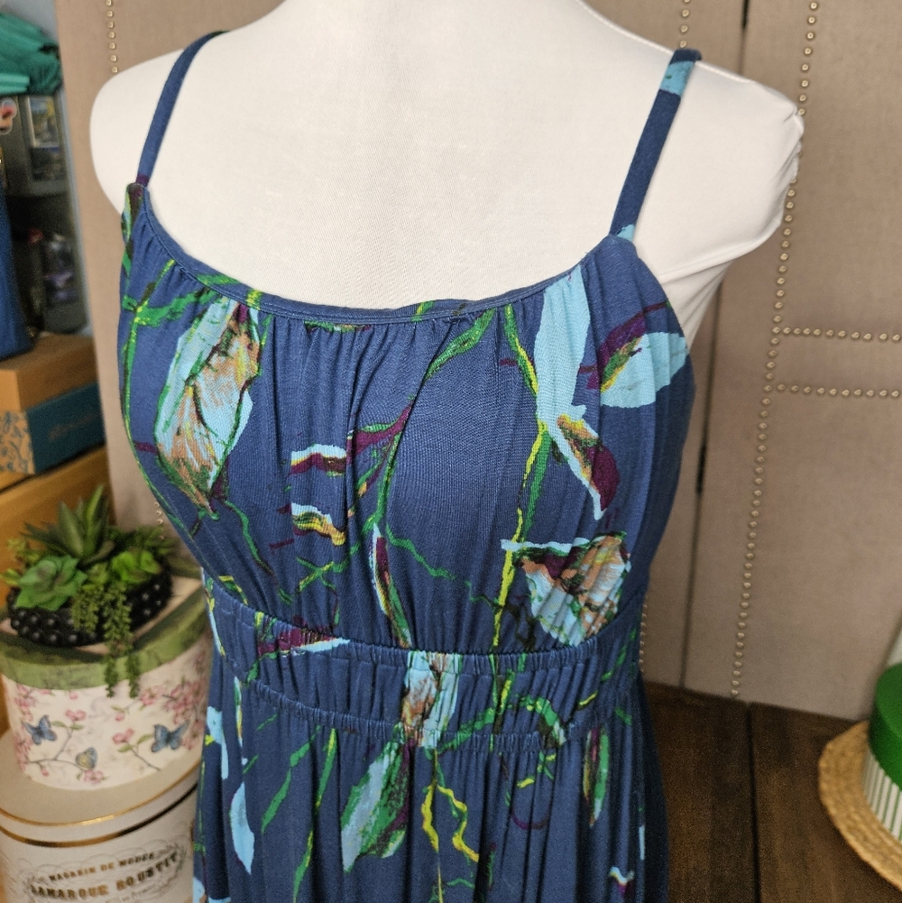 Soma Sketch Leaves Ink Sleevless Bra Top Dress - Picture 3 of 15